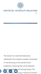 Mobile Screenshot of centerforinterfaithrelations.org