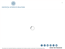 Tablet Screenshot of centerforinterfaithrelations.org